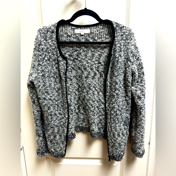 LOFT Ann Taylor Boiled wooo blend cardigan with zipper.  Size  small. - Picture 1 of 3